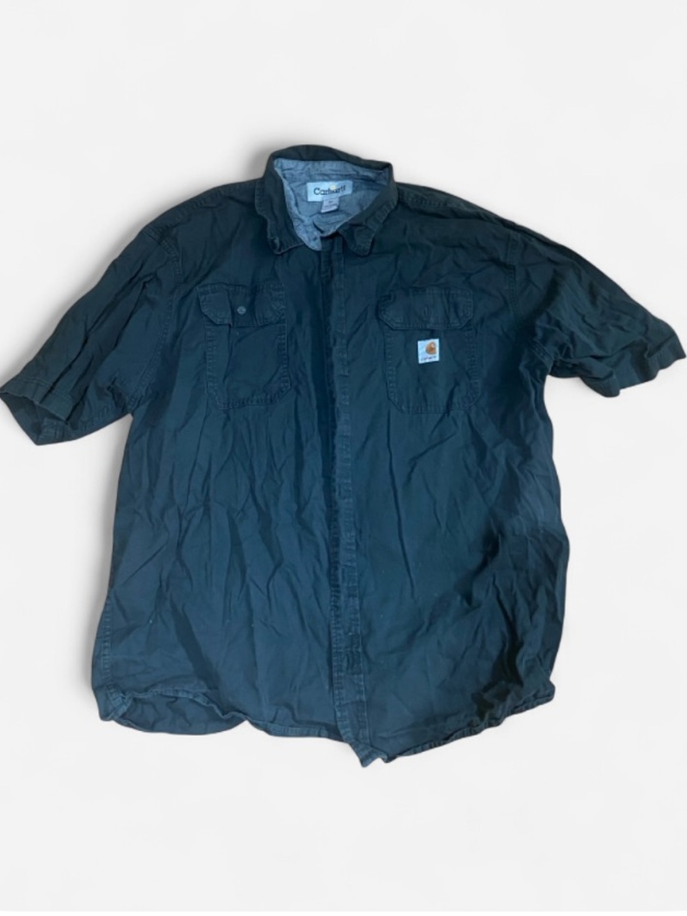 Carhartt Men’s Short Sleeve Work Shirt - Dark Navy